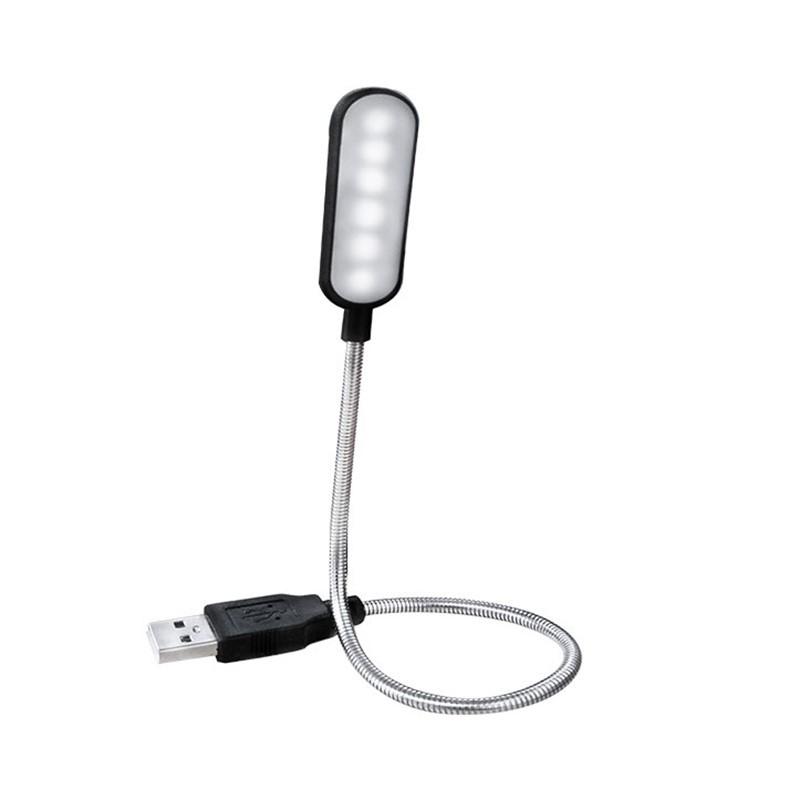 Desk Setup Maker - ミニ 4 LED ブックランプポータブル USB 読書ナイトランプ白/暖色テーブルデスクランプラップトップ電源銀行ノートブック
