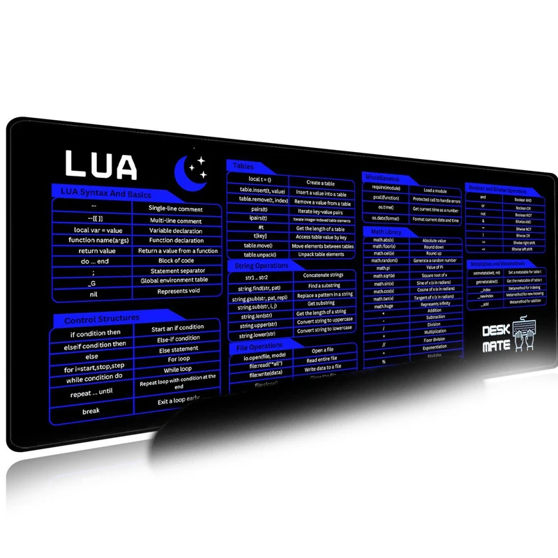 Desk Pad Leather Large - LUA スクリプティング ショートカット 大型 PU レザー