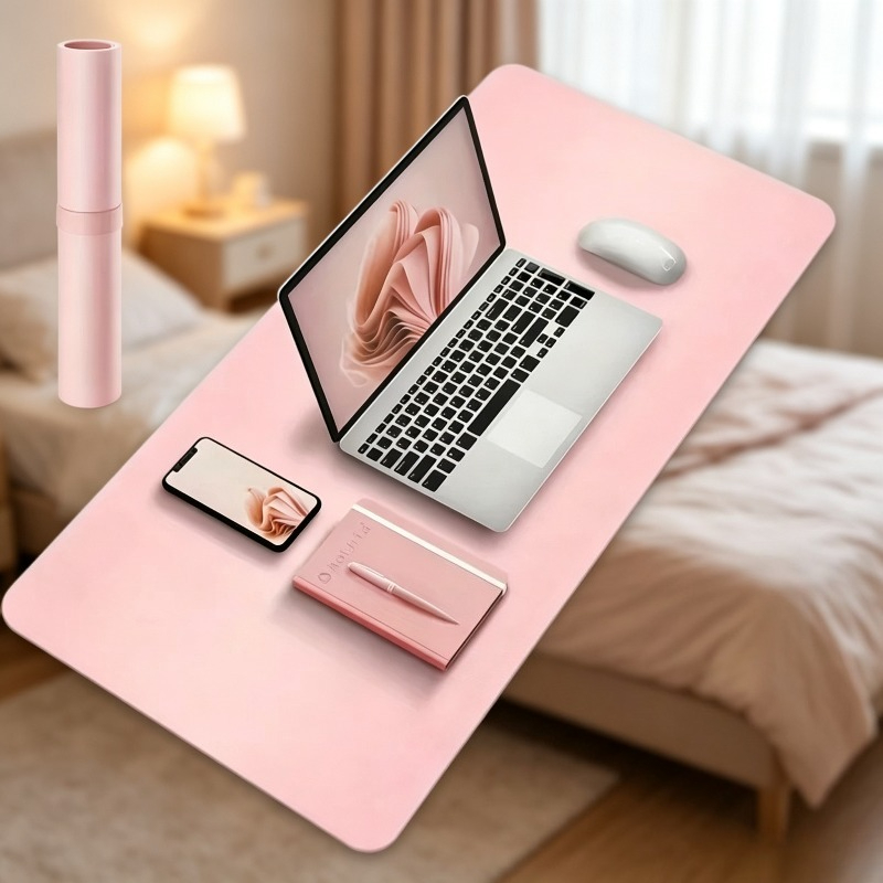 Desk Pad Leather Large - 防水マウスパッド 大型 オフィスデスクプロテクターマット PUレザー コルク デスクトップキーボードデスクパッド