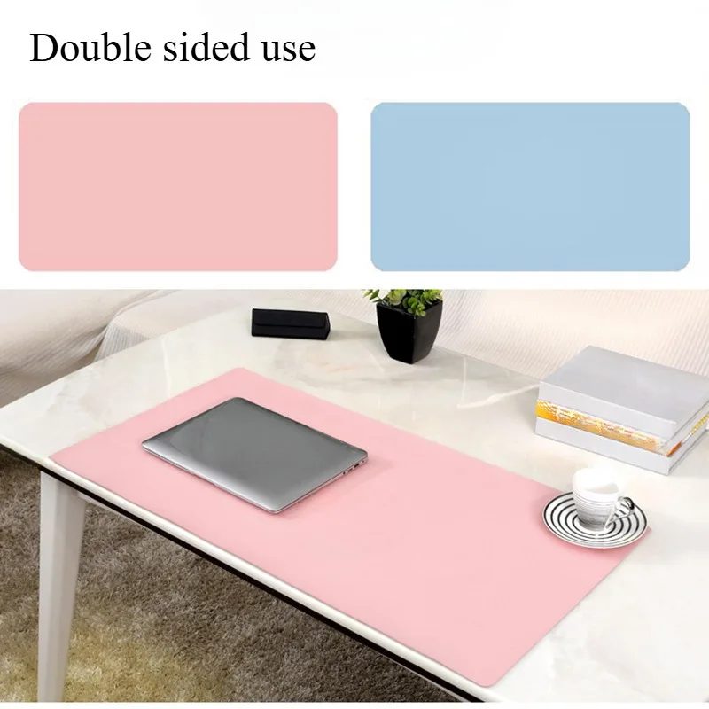 Desk Pad Leather Large - 1PC PUレザーマウスパッド、オフィスデスクパッド、無地ミニマリストコンピューターパッド、大/中/小サイズの滑り止め学習パッド