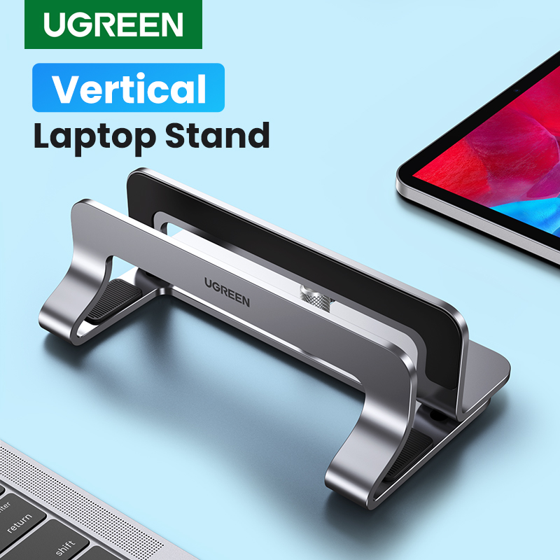 Desk Setup Accessories Aesthetic - Ugreen-MacBook Air pro用の垂直ノートブックスタンド,アルミニウム製折りたたみ式ノートブックスタンド,タブレットサポート