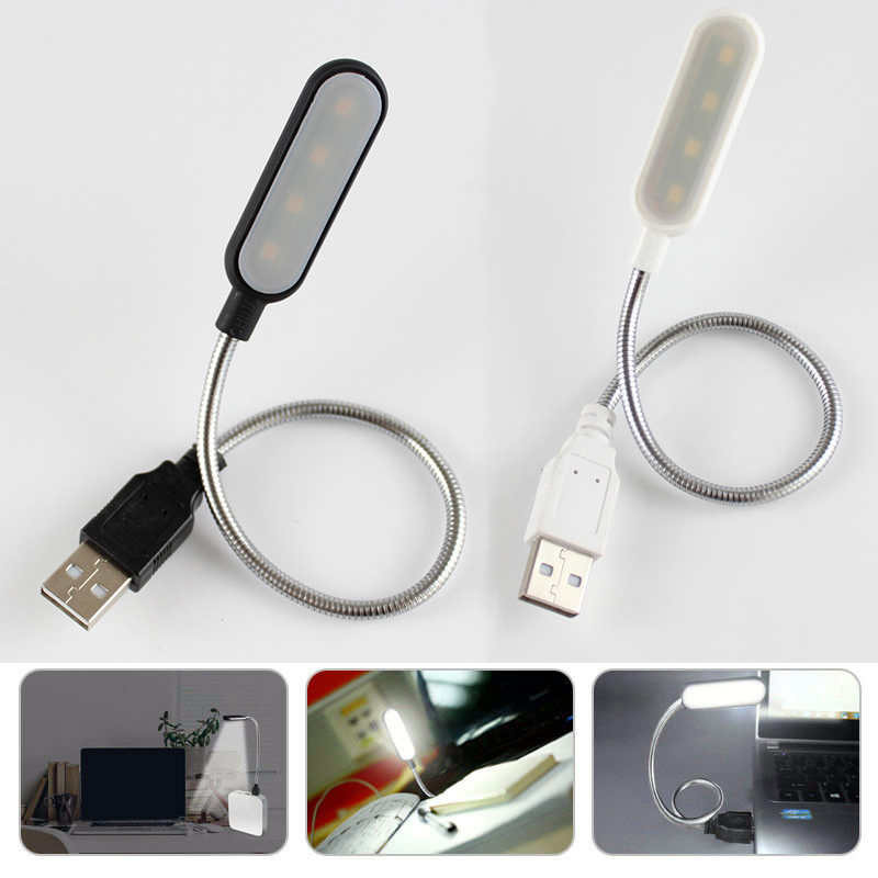 ミニ 4 LED ブックランプポータブル USB 読書ナイト - Desk Setup Maker のレビューと価格