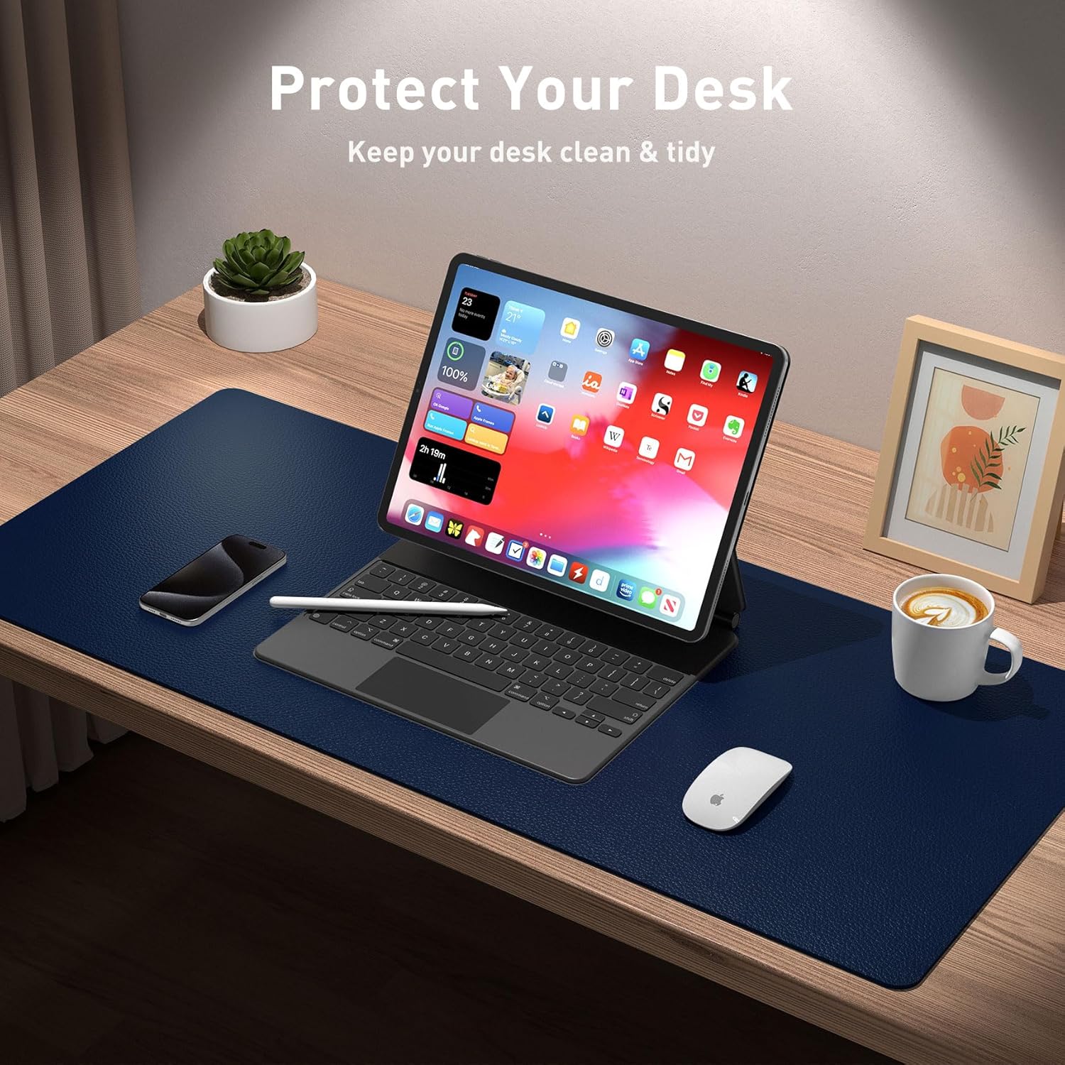 レザーオフィスパッド保護,大型マウスマット,滑り止め,防水, - Desk Pad Leather Large のレビューと価格