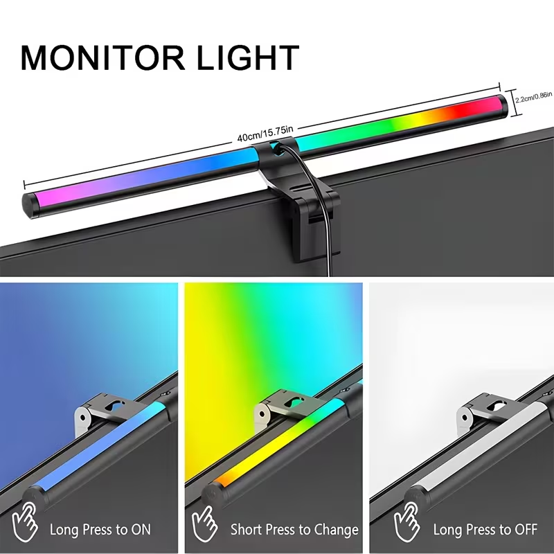 LED モニターライトバー リモコン付き モニター無段階調光 - Desk Setup Modern のレビューと価格