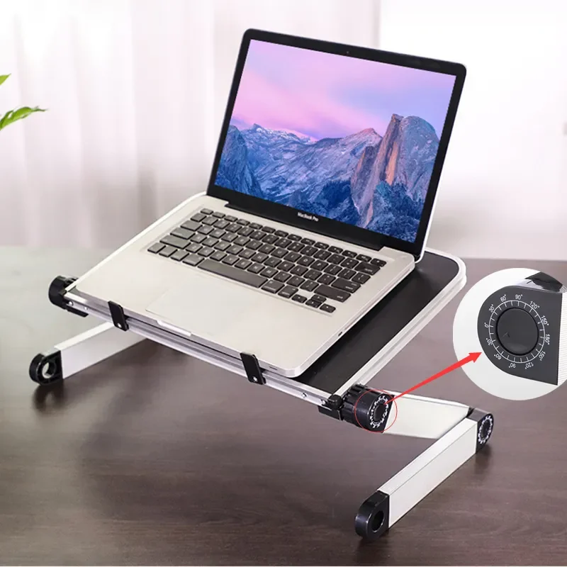 冷却ファン付き調節可能なラップトップスタンド 高さ角度調整可 - Desk Setup Maker のレビューと価格
