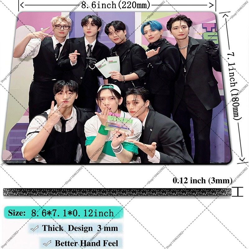 Kpop ATEEZ 女性男性マウスパッド小さなデスクパッド - Desk Setup Kpop のレビューと価格