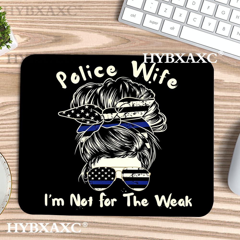 HYBXAXC 警察夫人マウスパッド 薄いブルーライン ギフ - Work Desk Home Setup のレビューと価格