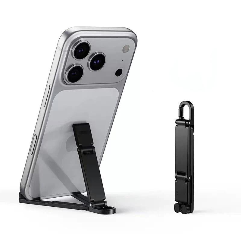 折りたたみ式ミニキーホルダー型携帯電話スタンド、多角度調整可 - Desk Setup Stand のレビューと価格
