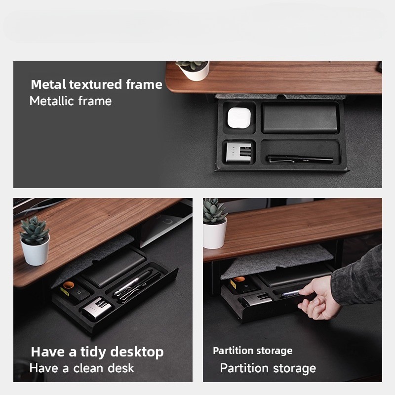 モニタースタンドライザー収納引き出しオフィスデスクオーガナイ - Desk Setup Ergonomic のレビューと価格