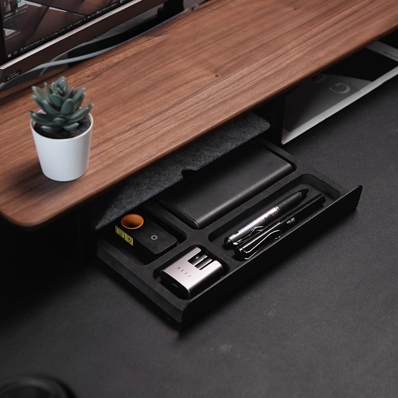 モニタースタンドライザー収納引き出しオフィスデスクオーガナイ - Desk Setup Ergonomic のレビューと価格