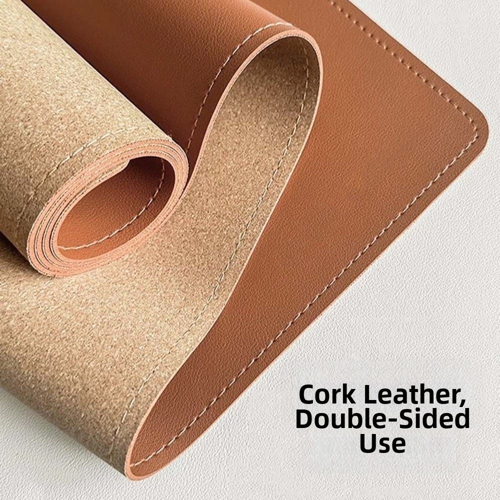 デスクブロッター レザーライティングパッド コルク防水テーブ - Desk Pad Leather Large のレビューと価格