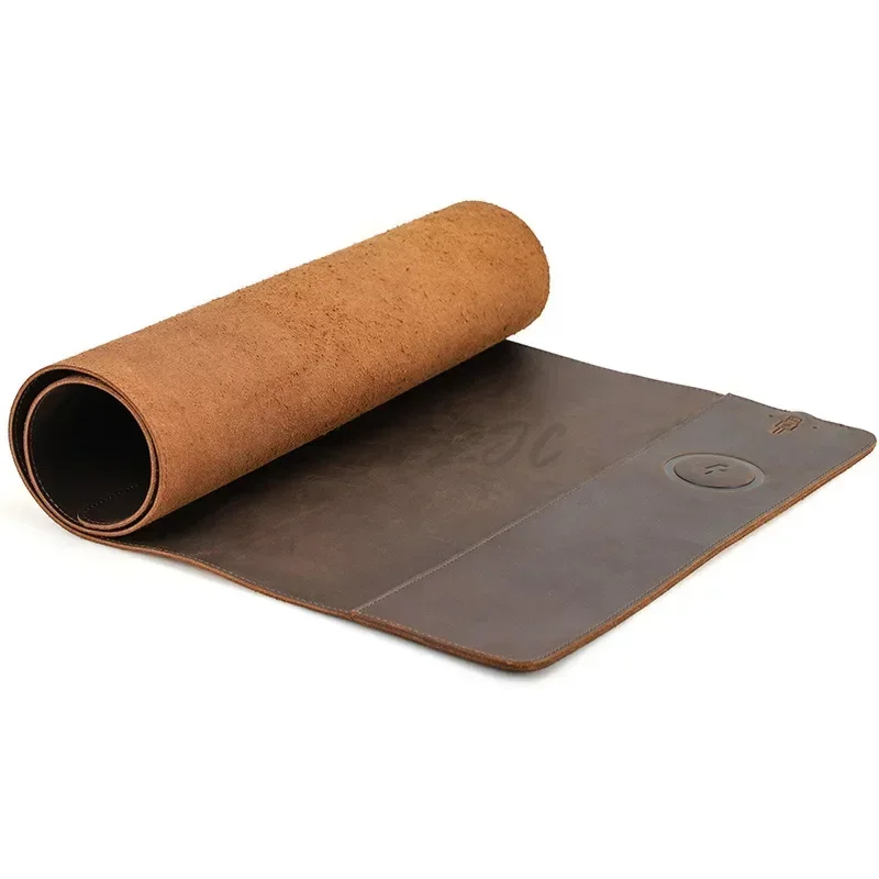 ヴィンテージ牛革マウスパッド,超大型,防汚,防水ストラップ, - Desk Pad Leather Large のレビューと価格