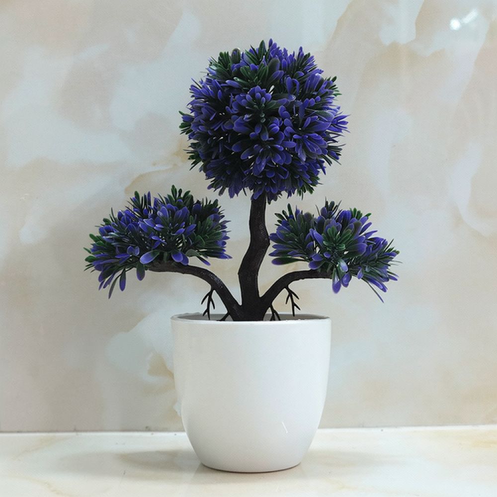 プラスチック製の盆栽風の松の植物。人工観葉植物として、ご自宅 - Plant Pot Small Desk のレビューと価格