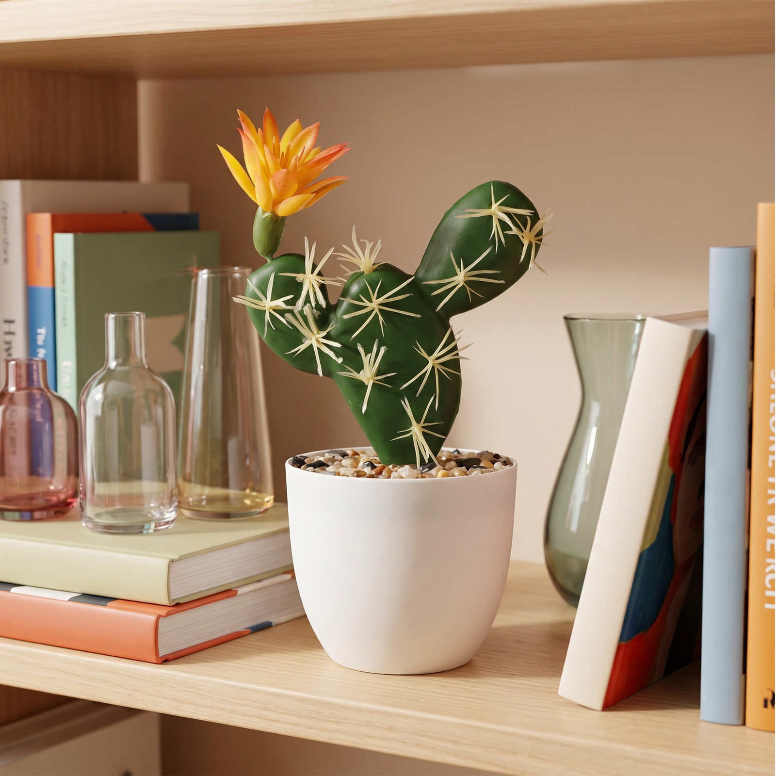 7インチミニ人工サボテン、鉢入りフェイク多肉植物、装飾用小型 - Plant Pot Small Desk のレビューと価格