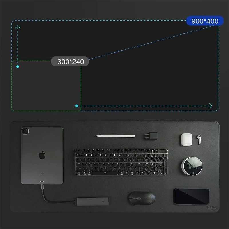 Miiiw-大型レザーコルクマウスパッド,防水,ソフト,耐久 - Desk Pad Leather Large のレビューと価格