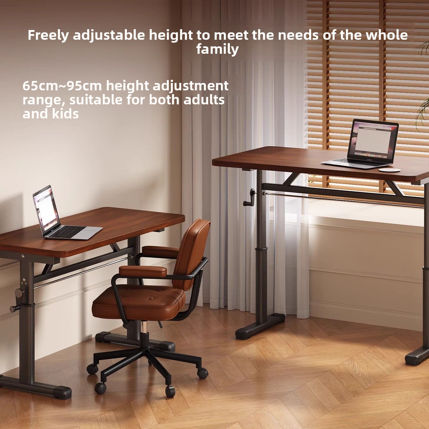 モダンなシンプルな高さ調節可能なコンピューターデスク、人間工 - Desk Setup Maker のレビューと価格