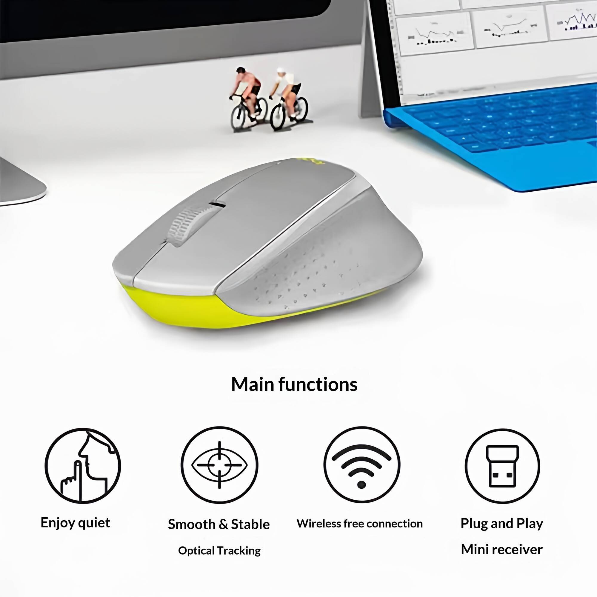 作業デスクの乱雑な配線を整理するロジクールM330サイレント - Work Desk Home Setup のレビューと価格