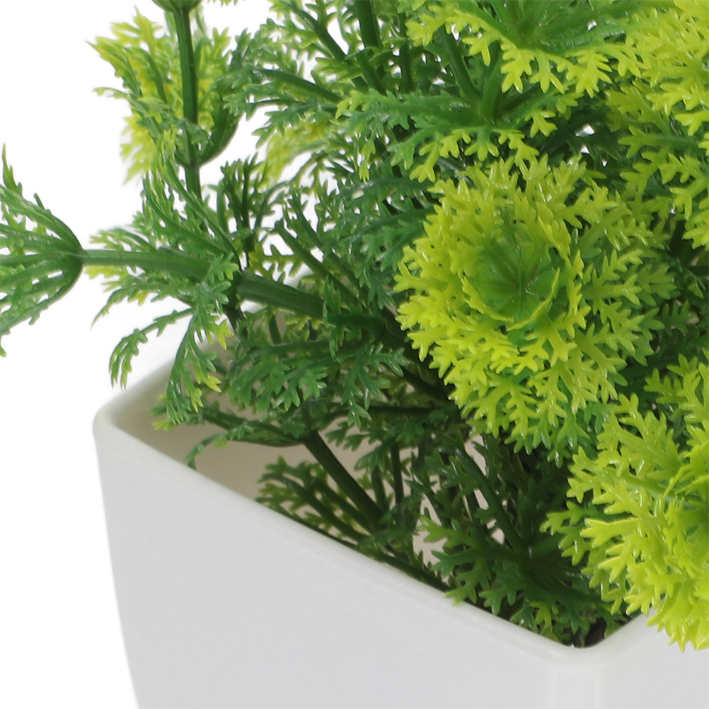 2本セットの小型人工盆栽、室内用の観葉植物、鉢植え、家の装飾 - Plant Pot Small Desk のレビューと価格
