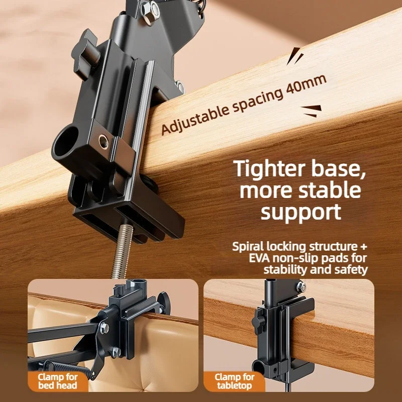 アルミ合金製マグネット式携帯電話ホルダー、ベッドサイドデスク - Desk Setup Stand のレビューと価格