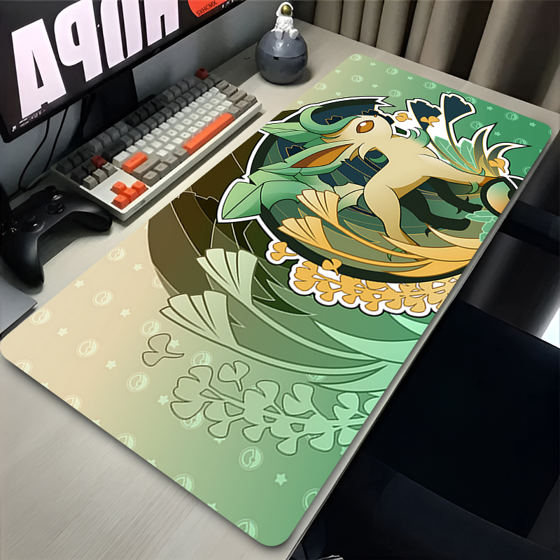 マウスパッド ゲーマー P-ポケモン リーフィオン 大型ゲー - Desk Setup Ergonomic のレビューと価格