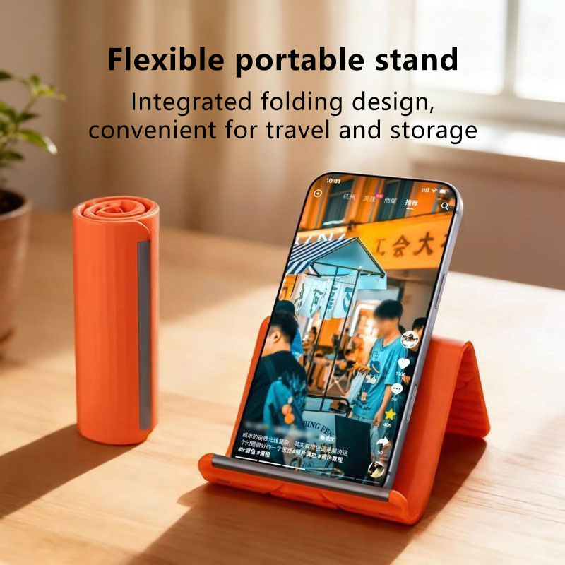 2026 ポータブルシリコン製携帯電話ホルダー レイジーブラ - Desk Setup Stand のレビューと価格