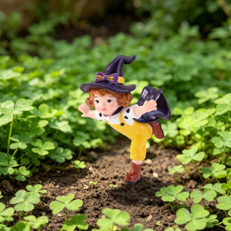 魔女キャラクター植木鉢フィギュア樹脂ディスプレイピースとんが - Plant Pot Small Desk のレビューと価格
