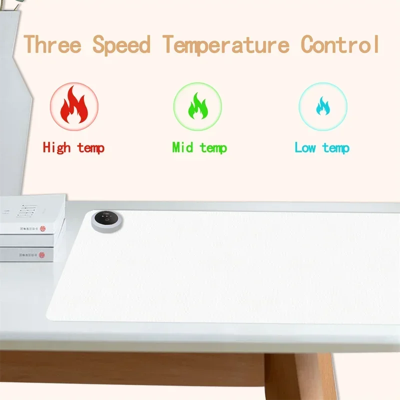 特大加熱デスクパッド電気加熱マウスパッド一定温度保温オフィス - Desk Setup Ergonomic のレビューと価格