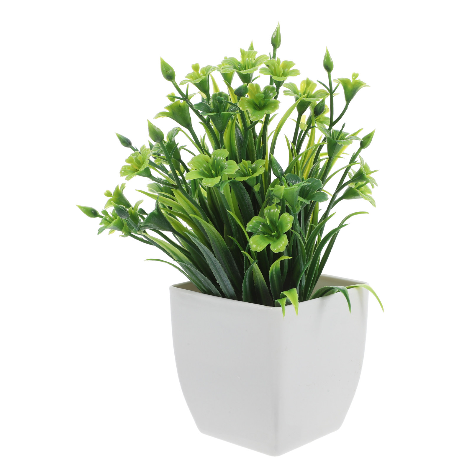 リアルな造花、小型の観葉植物、室内用、デスクやオフィスの装飾 - Plant Pot Small Desk のレビューと価格