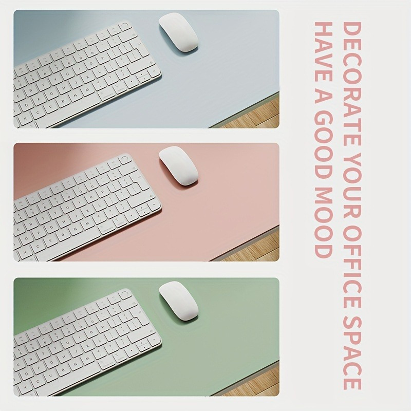 1PC PUレザーマウスパッド、オフィスデスクパッド、無地ミ - Desk Pad Leather Large のレビューと価格