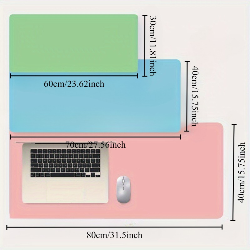 1PC PUレザーマウスパッド、オフィスデスクパッド、無地ミ - Desk Pad Leather Large のレビューと価格
