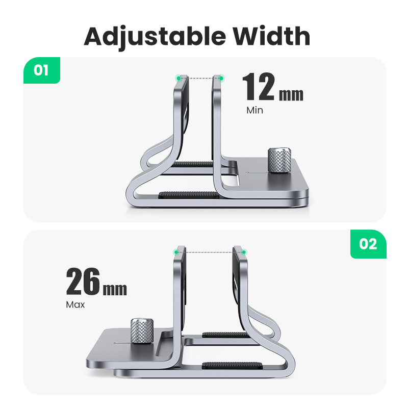 Ugreen-MacBook Air pro用の垂直ノートブ - Desk Setup Accessories Aesthetic のレビューと価格
