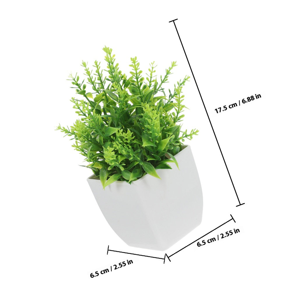 2個入り 人工盆栽 植物 リアルな造花 屋内用 小さな鉢植え - Plant Pot Small Desk のレビューと価格
