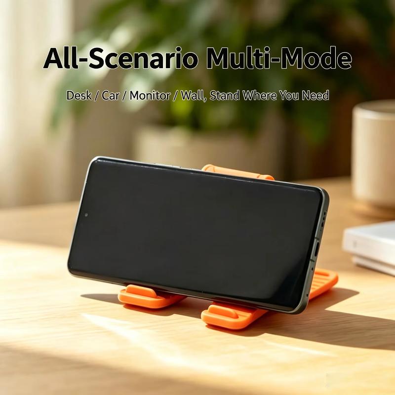 新しいX字型シリコン製スマホホルダー 多角度調整可能 スマホ - Desk Setup Stand のレビューと価格
