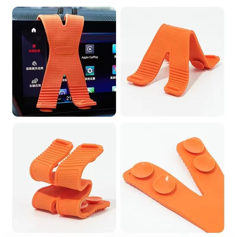 新しいX字型シリコン製スマホホルダー 多角度調整可能 スマホ - Desk Setup Stand のレビューと価格