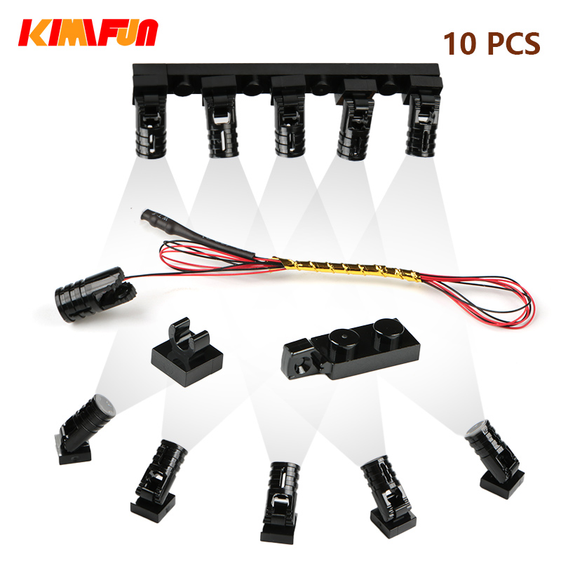 10 個ターミナル Led サーチライト MOC ライトテー - Desk Setup Developer のレビューと価格