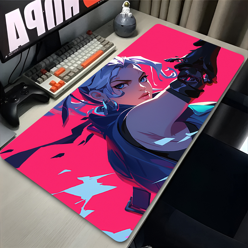 マウスパッド ホットゲーム ヴァロラント ジェット XXL  - Desk Setup Ergonomic のレビューと価格