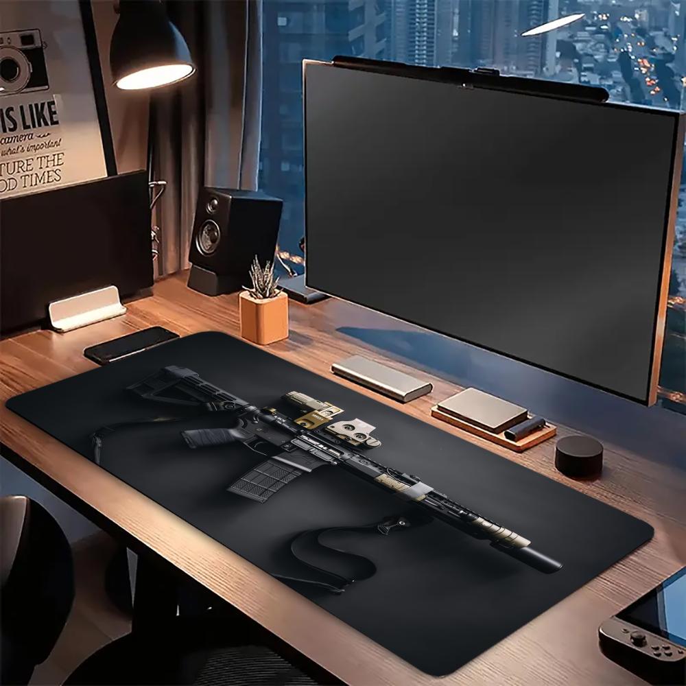 ガンパターンマウスパッド 大型コンピューターオフィスゲームテ - Desk Setup Accessories Aesthetic のレビューと価格