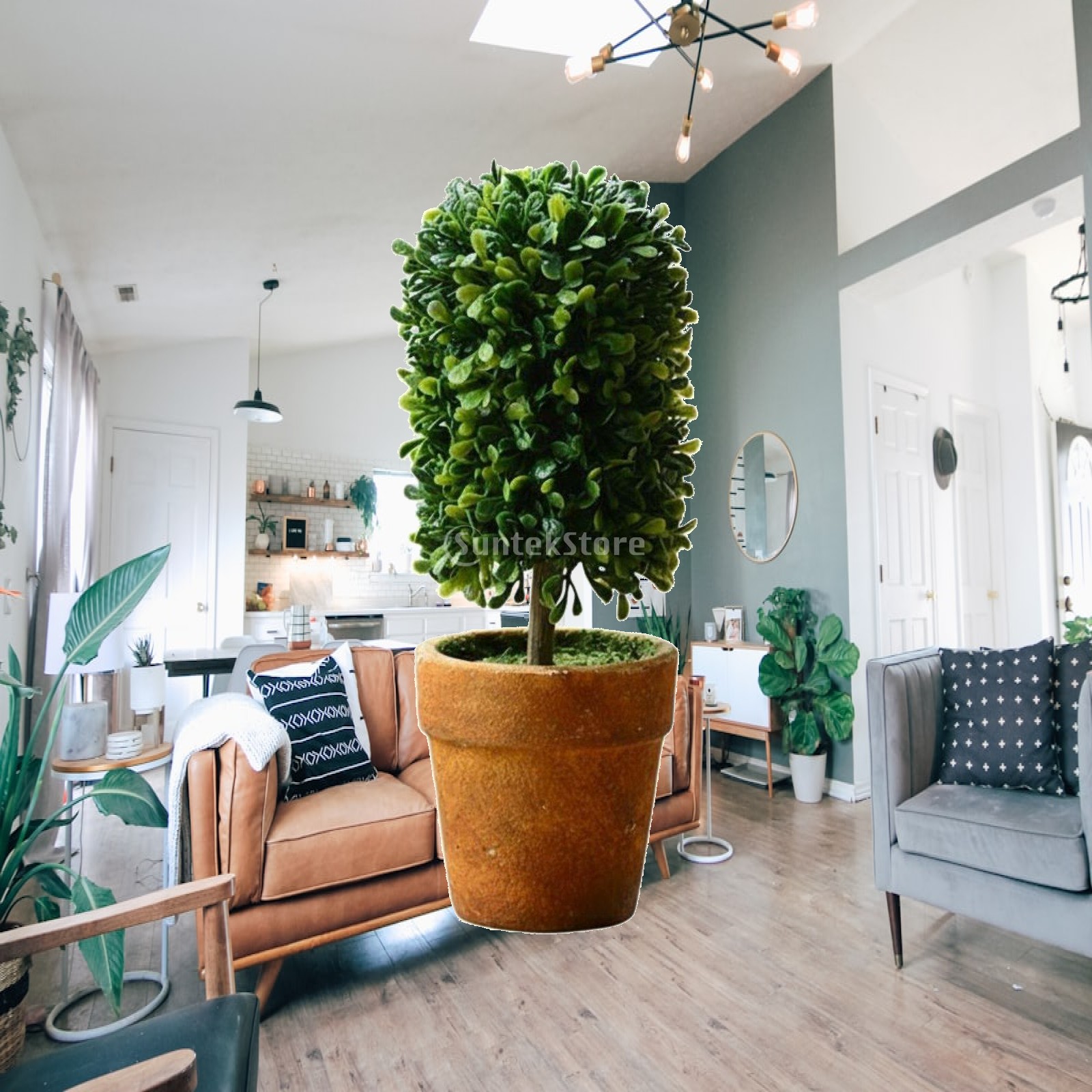 小さな人工植物鉢、低メンテナンス、デスクトップ植物飾り、リア - Plant Pot Small Desk のレビューと価格