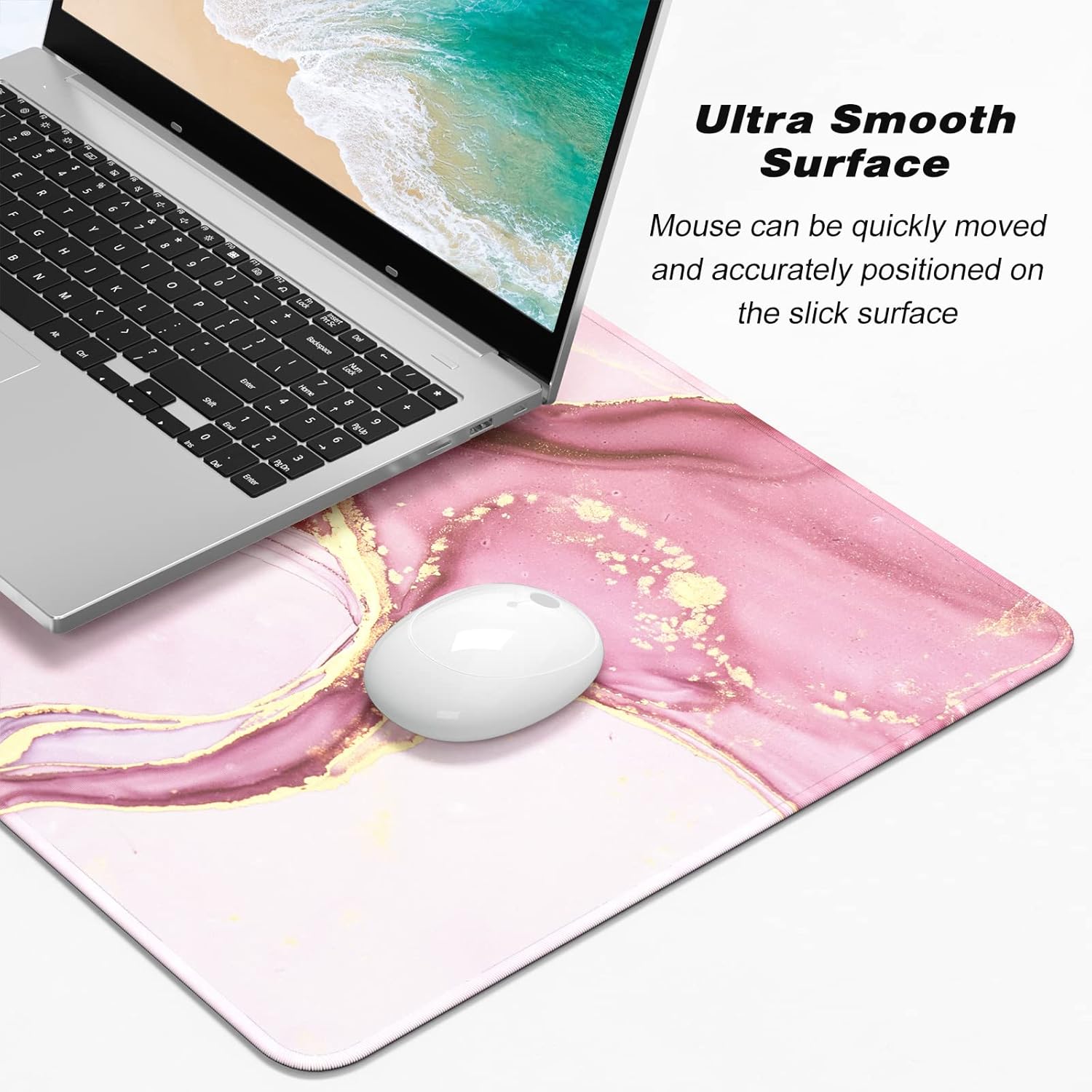 大型マウスパッド、かわいいピンクのデスクマット、女性、女の子 - Desk Pad Leather Large のレビューと価格