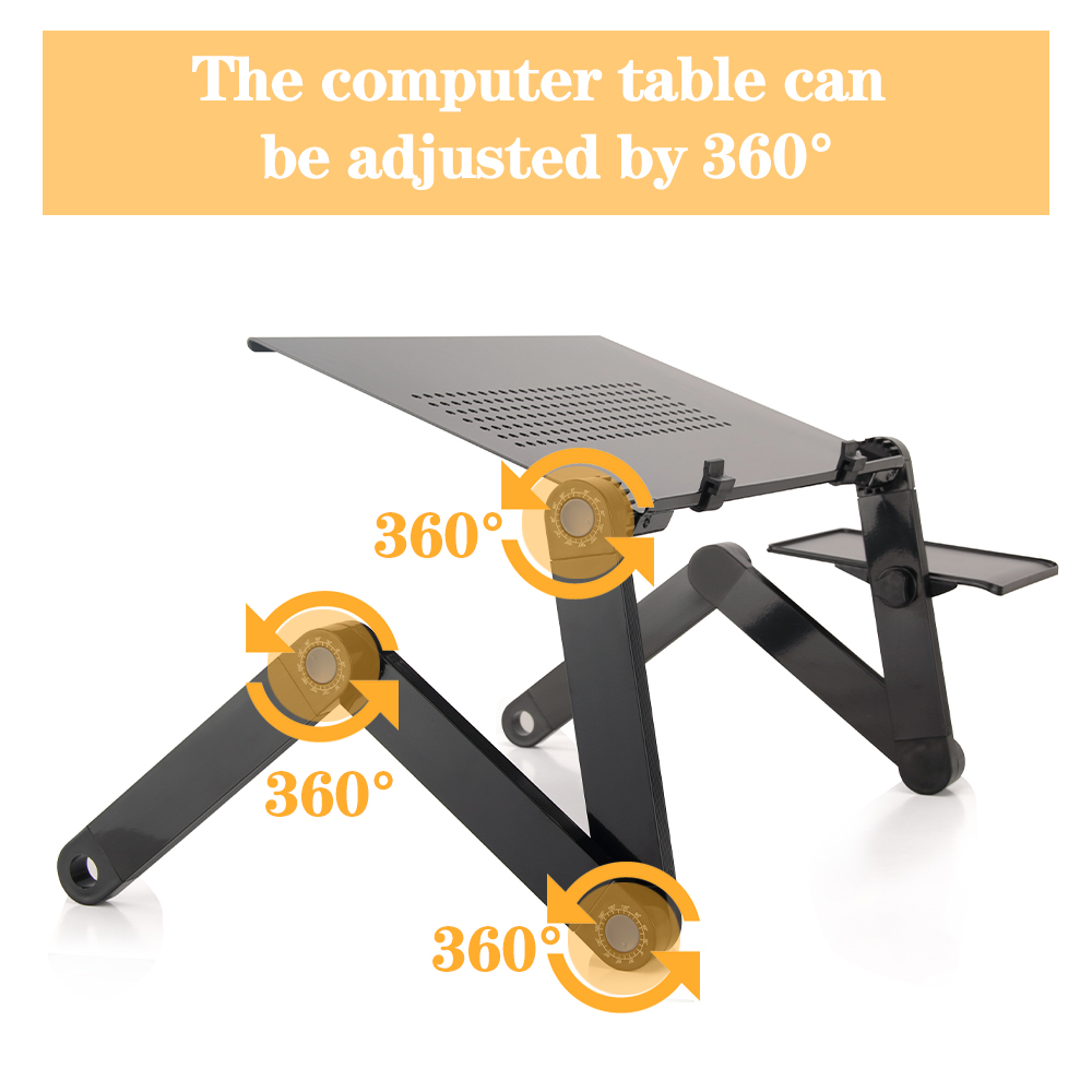 調節可能なラップトップデスクスタンドポータブルアルミ人間工学 - Desk Setup Maker のレビューと価格