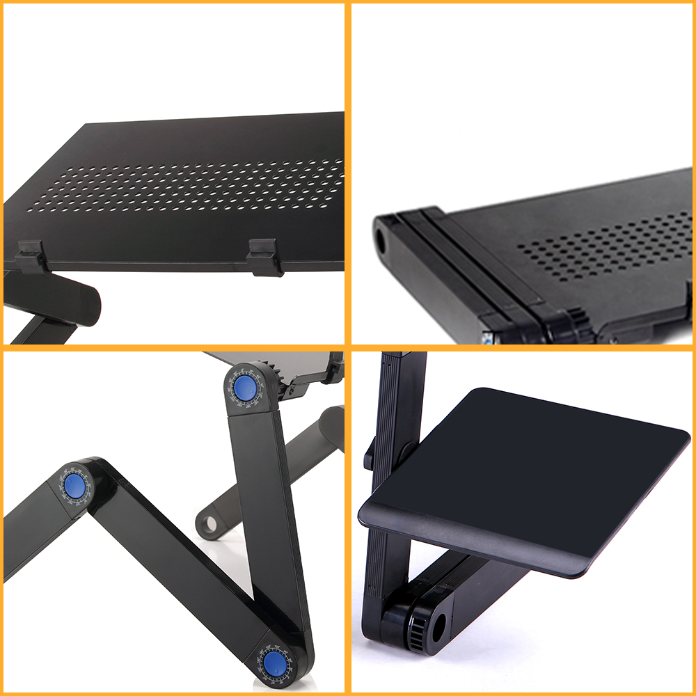 調節可能なラップトップデスクスタンドポータブルアルミ人間工学 - Desk Setup Maker のレビューと価格