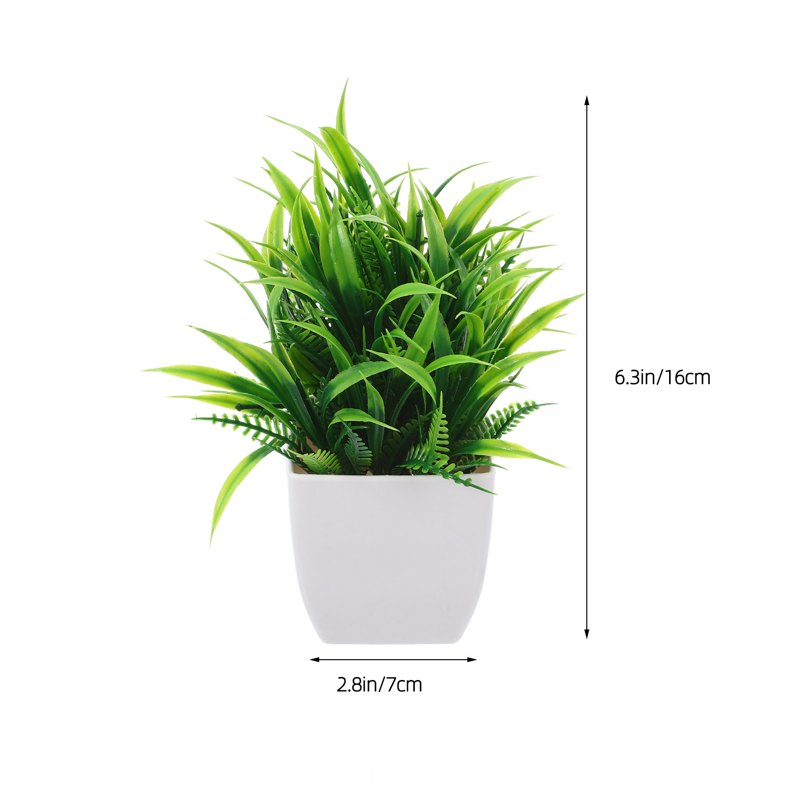 3個入り ミニ造花鉢植え。小さくて可愛らしい造花で、ご自宅や - Plant Pot Small Desk のレビューと価格
