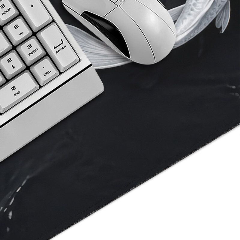 黒白鯉マウスパッドゲーマーXL大型ホームマウスパッドXXLオ - Desk Setup Accessories Aesthetic のレビューと価格
