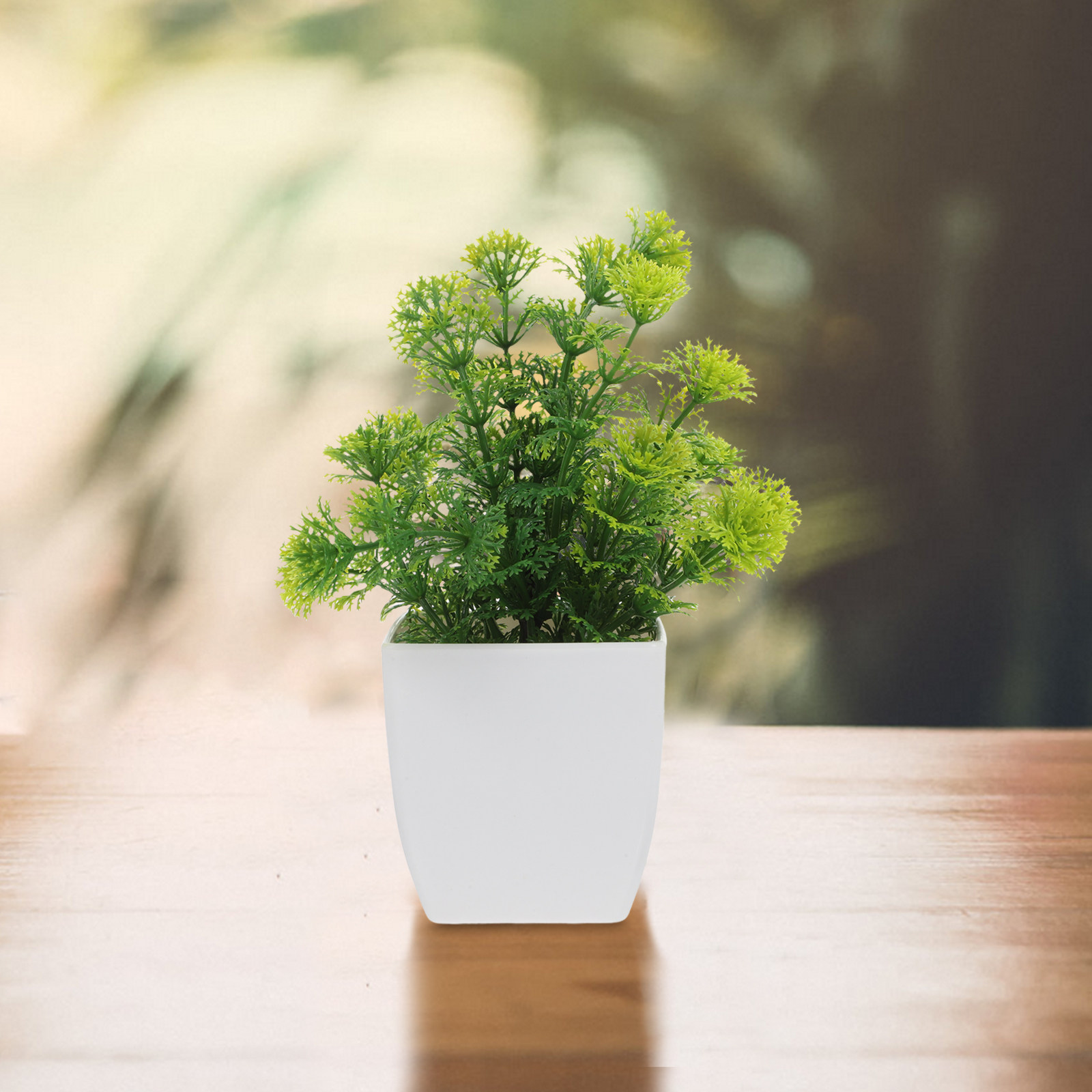 長持ちする人工盆栽、室内用人工植物、小型鉢植え、リアルな外観 - Plant Pot Small Desk のレビューと価格