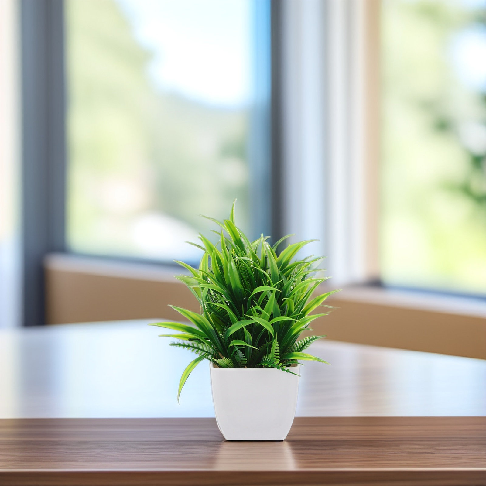 3個入り小型人工鉢植え植物 ミニフェイクプラント ホームオフ - Plant Pot Small Desk のレビューと価格