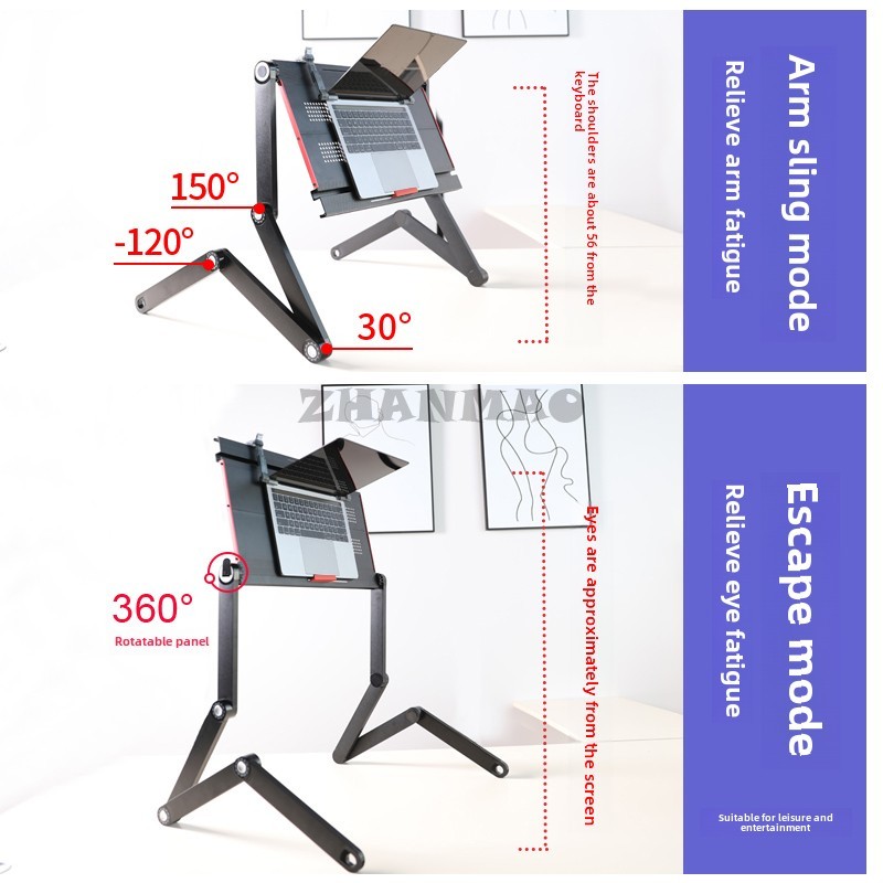 ベッドに横たわる、ラップトップデスク、折りたたみ式タブレット - Desk Setup Maker のレビューと価格
