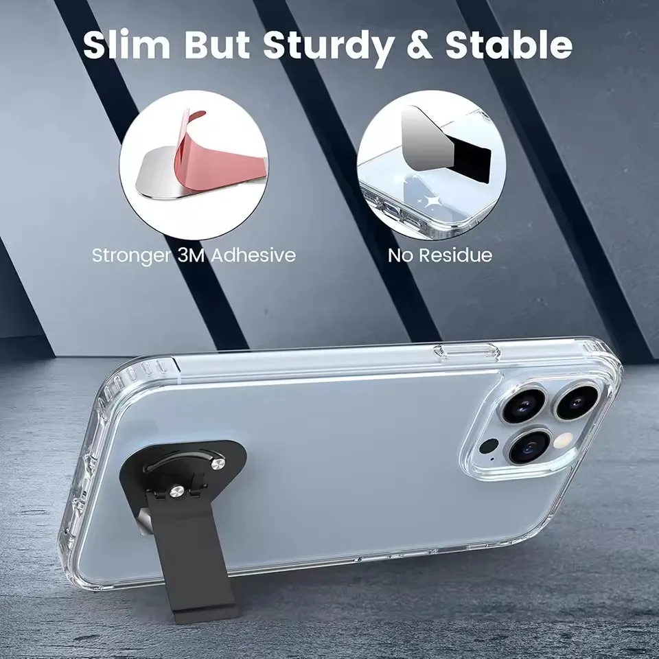 ステンレス製回転式携帯電話サポートキックスタンド、粘着式折り - Desk Setup Stand のレビューと価格