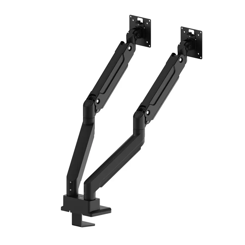 デュアルアームモニターマウント、頑丈なデスクスタンド、調整可 - Desk Setup Dual Monitor のレビューと価格
