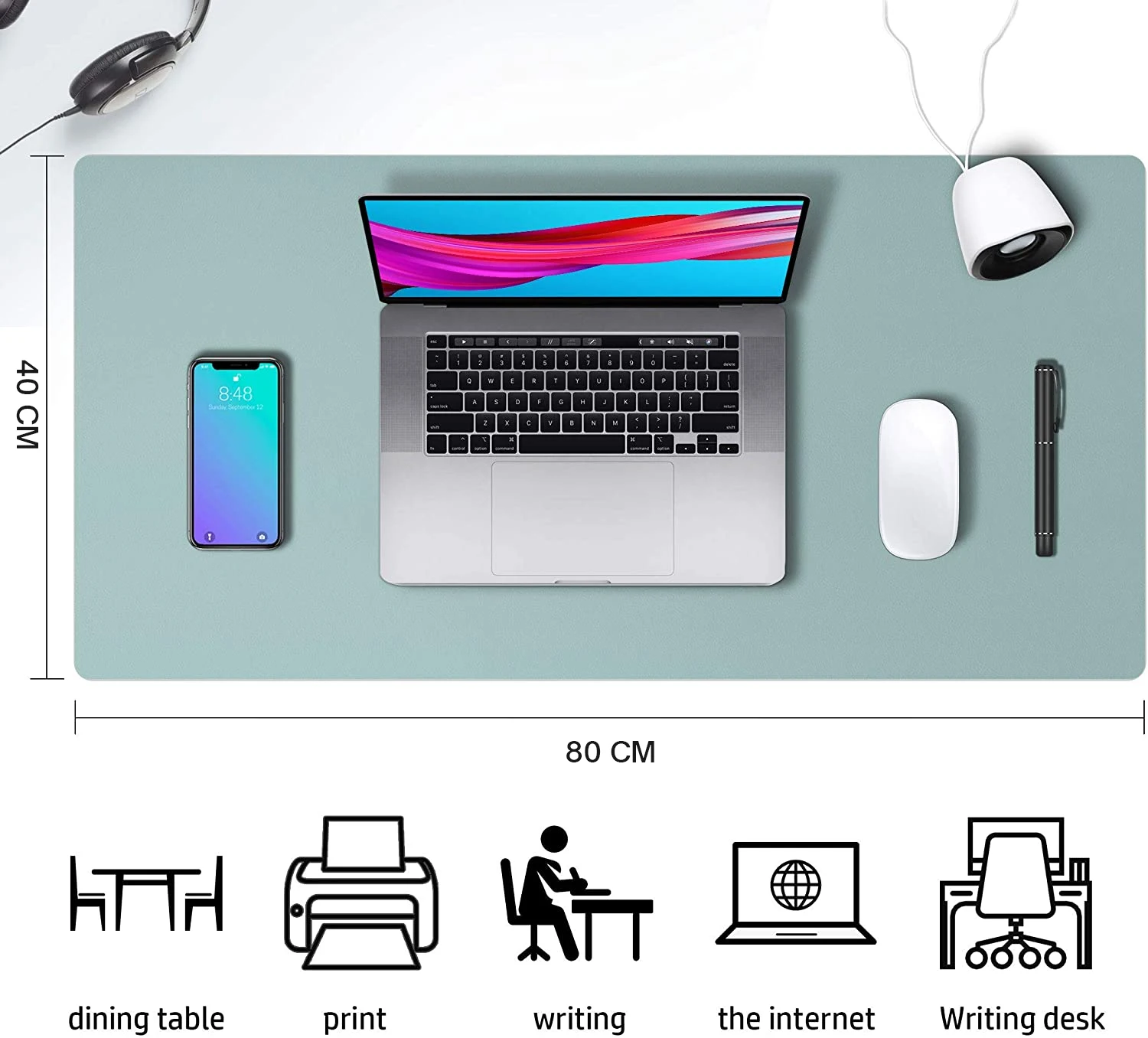 マウスパッド大サイズポータブルマウスパッド大ゲーミング防水ノ - Desk Pad Leather Large のレビューと価格
